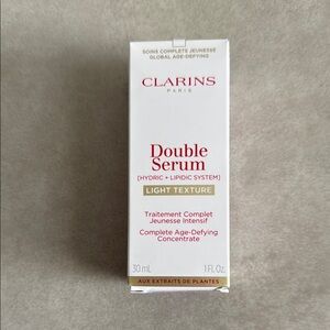 Clarins Double Serum Light Texture - White